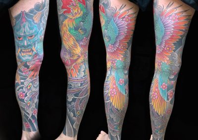 japanese phoenix tattoo sleeve tattoo classic tattoo traditional Zürich uster tattoo studio old school tattoo